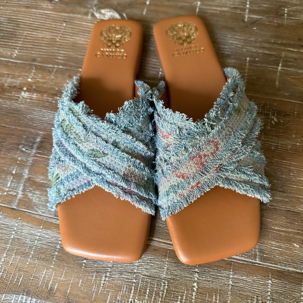 Vince Camuto NEW denim sandals